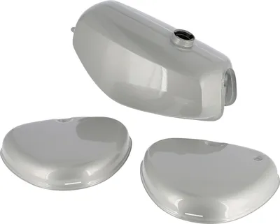 Produktbild von Set: Tank + Seitendeckel, Silber RAL 9006 - für Simson S50, S51, S70