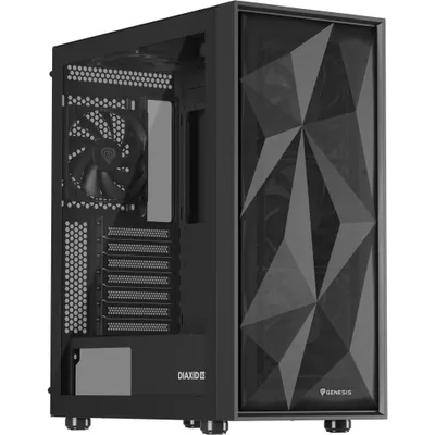 Produktbild von Genesis Gehäuse DIAXID 605F mit Sichtfenster schwarz
