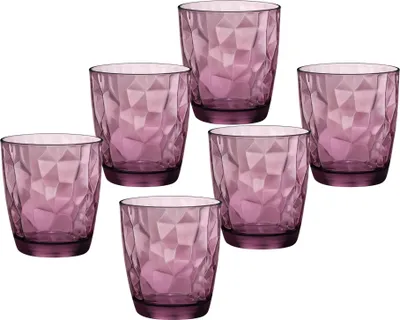 Produktbild von Wassergläser 30,5cl Diamond Rock Purple - 6 Stück