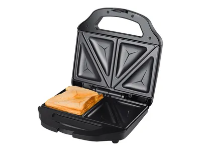 Produktbild von Tristar SA-3056 Sandwich-Maker, Schwarz, Edelstahl, 700 W, 1,19 kg, 108 mm, 242 mm