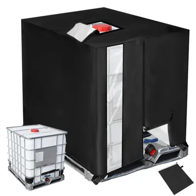 Image de Solidchoice - Housse de protection pour cuve IBC de 1000 litres, avec protection UV et fermeture éclair