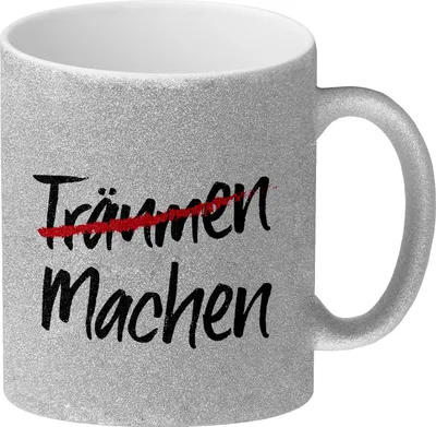 Produktbild von Träumen / Machen Glitzer-Glitzer-Kaffeebecher