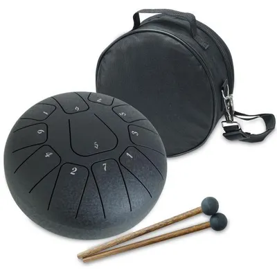 Produktbild von keepdrum Zungentrommel TD8BK-F Tongue Drum 11 Töne Schwarz F-Dur