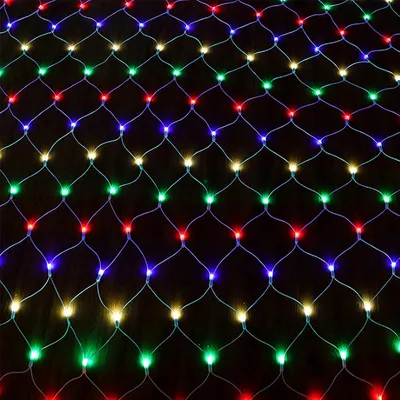Imagen del producto de LILIIN, cadena de luces LED de 6x4 metros, 480 LEDs, de colores, con 8 modos de iluminación, conectable, con enchufe de la UE, ideal para decoración interior