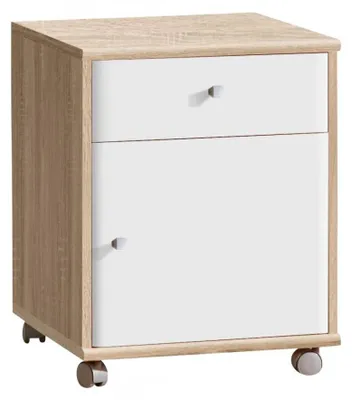 Produktbild von Rollcontainer Bürokommode Eike Optik: Sonoma Eiche / Weiß, von Forte