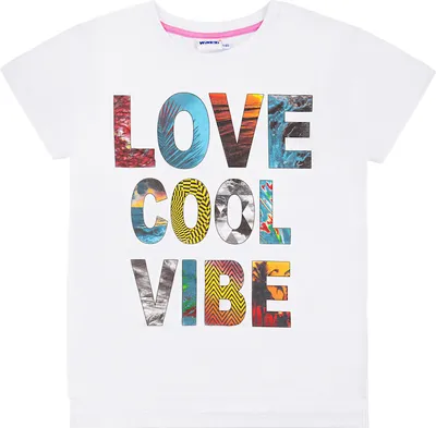 Produktbild von Mädchen-T-Shirt Love Cool Vibe - Weiß - 146