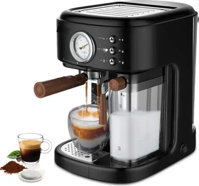 Produktbild von 3-in-1 Kaffeepadmaschine mit Milchaufschäumer – Elektrisch Kaffeemaschine für Premium-Kaffees