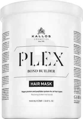 Zdjęcie produktu dla KALLOS PLEX BOND BUILDER Maska do włosów z proteinami roślinnymi i kompleksem peptydowym 1000ml