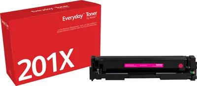 Produktbild von Everyday™ Magenta Tonermodul von kompatibel mit HP 201X (CF403X), Hohe Kapazität, 2300 Seiten, 2300 Seiten, Magenta, 1 Stück(e)