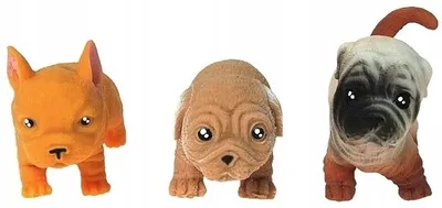 Produktbild von Nicola Toys Antistress-Hund Knetfigur mit Sandfüllung