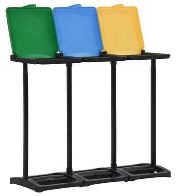 Immagine prodotto di Contenitore per rifiuti – Grande bidone con coperchio – da 240 a 330 litri – Realizzato in polipropilene resistente