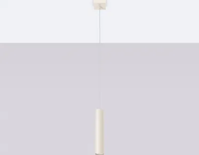 A single pendant light fixture hanging from a ceiling.