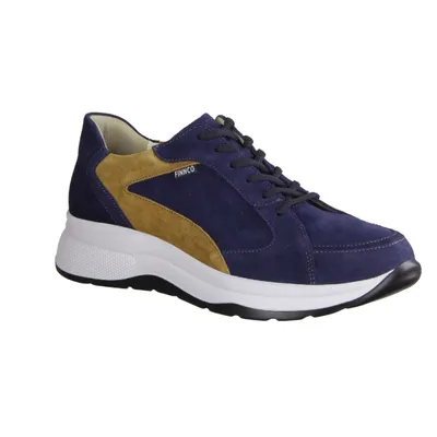 Produktbild von Finn Comfort Piccadilly Herrenschnürschuh, Blau, Leder, Bequemschuhe - Herrenschuhe Bequemschuhe, Blau, leder (nubuk)