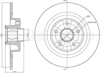 Produktbild von 2x METELLI Bremsscheibe 23-1396 für RENAULT ESPACE IV (JK0/1_) VEL SATIS (BJ0_)