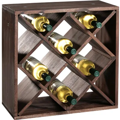 Produktbild von Kesper Weinregal - Holz - quadratisch - 16 Flaschen - 25 x 50 cm