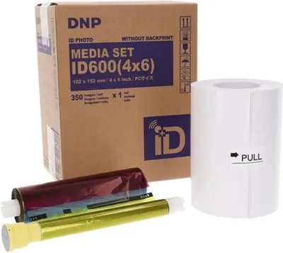 Zdjęcie produktu dla DNP papier fotograficzny paszportowy 1 rolka 350 szt. 10x15 do ID600