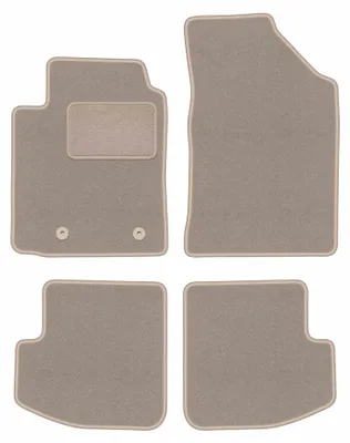 Productafbeelding van Velours automatten voor Toyota Yaris I 1999-2005 – 4-delig, beige, op maat – Wielganizator LUX