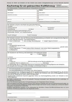 Produktbild von RNK Kaufvertrag für e Kfz DIN A4 SD