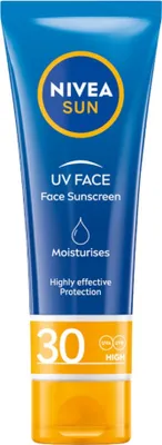 Zdjęcie produktu dla Nivea Nawilżający krem przeciwsłoneczny do twarzy z wysoką ochroną SPF30, 50 ml