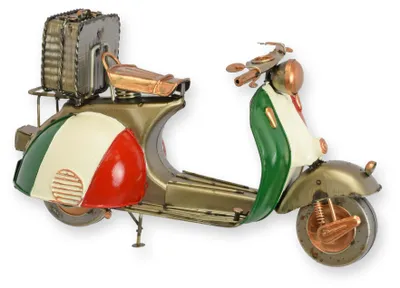 Produktbild von Blechmodell Motorroller Replikat Retro Design Dekoration