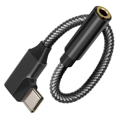 Immagine prodotto di Avizar, Adattatore audio angolato (USB-C a jack da 3,5 mm), nero, 12 cm