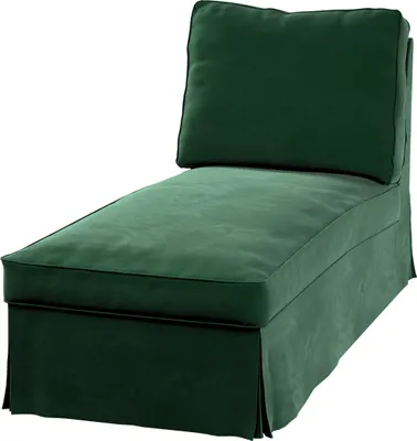Produktbild von Dekoria Bezug für Ektorp Recamiere ohne Armlehne, neues Modell, grün, Bezug für Chaiselounge Ektorp