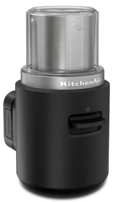 Produktbild von KitchenAid 5KBGR111BM, Mühle mit Schlagmesser, 113 g, 22000 RPM, Schwarz, MATTE BLACK, Kunststoff
