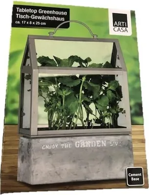 Produktbild von Clever Mini-Gewächshaus 17 x8 x 25 m kleines Terrarium, Treibhaus, Zimmergewächshaus