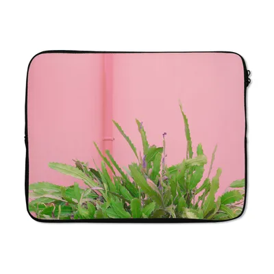 Produktbild von MuchoWow® Laptop Hülle 15 Zoll Pflanze - Sommer - Rosa Laptoptasche - Laptoptasche - Sleeve - Rundum-Schutz