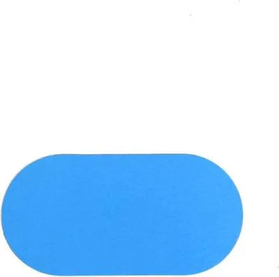 Produktbild von Oval   Schwarz  6 x 12 cm  -  Bodenmarkierung mit glatter Oberfläche  - Schwarz - Glatt - Polyvinyl chloride (PVC) - 0,78 mm - Innenbereich - DM856
