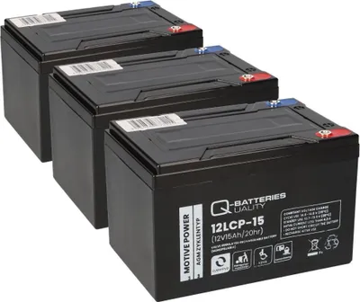 Produktbild von Akku kompatibel 36V 15Ah (3x12V 15Ah) E-Scooter E-Roller
