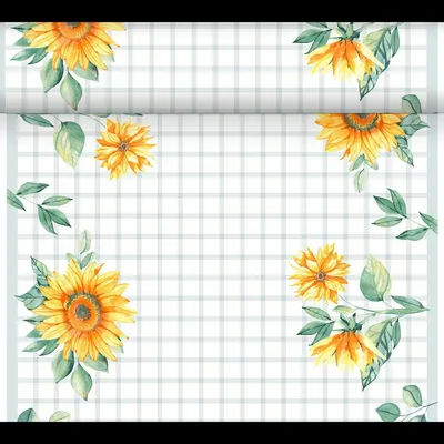 Produktbild von 4x Duni Dunicel® Tête-à-Tête-Tischläufer 0,4 x 24 m Sunflower Day
