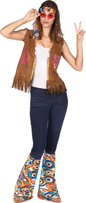 Produktbild von Hippie-Accessoire-Set für Damen 2-teilig bunt - Einheitsgröße (42)