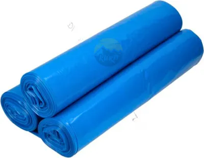 Produktbild von KURTT - 100 Stück reißfeste Müllsäcke | extra starke Abfallsäcke, blaue Rollen | 120 L Fassungsvolumen | stabile Müllbeutel aus umweltfreundlicher