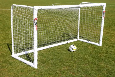 Produktbild von POWERSHOT® Fußballtor PRO - 1,8 x 1,2m - uPVC - WETTERFEST - Torwand inkl.