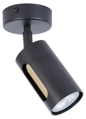 Obrázok produktu pre Svietidlo FLOW čierno-zlaté 1xGU10x10W kovové rozmery: 16x10x10 cm IP20 Sigma Lighting