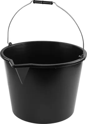 Produktbild von Bradas Baueimer mit Ausgießer 12 Liter PP schwarz