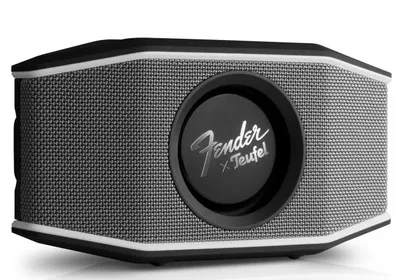 Produktbild von Teufel Fender X ROCKSTER GO 2 tragbarer Bluetooth Lautsprecher in silber schwarz