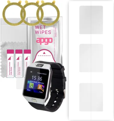 Produktbild von apgo 3 Stück Schutzfolie, klar, kompatibel mit Garett G22 Smartwatch, Hydrogel Displayschutzfolie mit Positionierhilfe, Displayfolie, robust und kratzfest