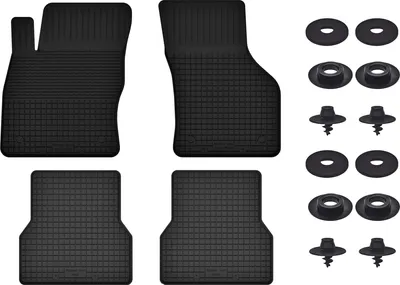 Produktbild von Gummimatten Mit Stoppern Für: Fiat 500X Ii (2018-) Schwarz Set