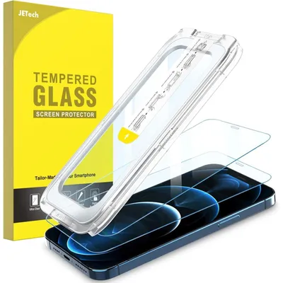 Zdjęcie produktu dla Folia ochronna na ekran do iPhone 12 Pro Max (6,7 cala), hartowane szkło, pełne pokrycie, 2 sztuki