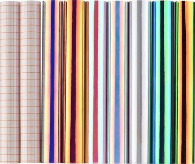 Obrázok produktu pre Holografický samolepiaci vinyl 30,5x30,5cm/12x12In 7 rôznych farieb s 2 kusmi prenosovej fólie Kompatibilný s Cricut Silhouette Cameo Obtlačky Značky Dekorácie DIY Craft