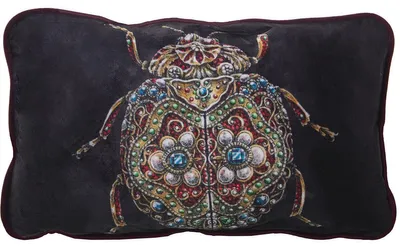 Kissen mehrfarbig Textil 50 x 30 cm
