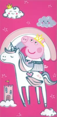 Immagine prodotto di Pepina Maialino Rosa Principessa 70x140 cm - cotone