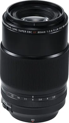 Produktbild von Fujifilm FUJINON 80 mm / F 2.8 XF R LM OIS WR MACRO Makroobjektiv fÃ1/4r Fujifilm X Systemkameras, F2,8, Bildstabilisator, Autofokus, 62 mm Filterdurchmesser, 750 g