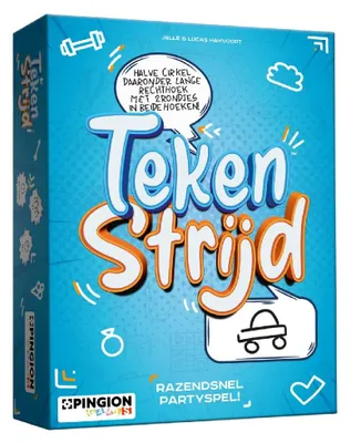 Produktbild von Pingion Games Brettspiel Tekenstrijd Familienspiel Partyspiel Geschenk