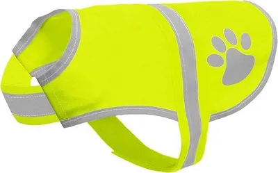 Produktbild von Reflektierende Schutzweste für Hunde - hohe Sichtbarkeit, Pet Jacket für Nacht, Gelb, XL