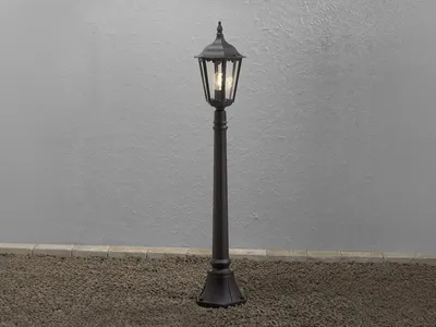 Immagine prodotto di Lampada da sentiero Konstsmide Firenze in alluminio laccato nero con vetro trasparente