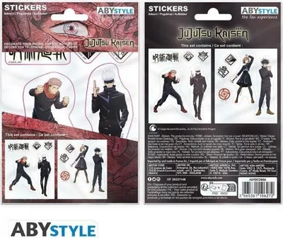 Obrázek produktu pro Jujutsu Kaisen samolepky - 2 aršíky