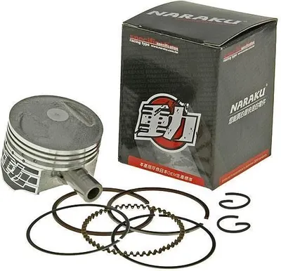 Immagine prodotto di Set di pistoni Naraku NK101.66 - 65cc per scooter con motore SYM 4T AC, come Mio, Jet, Peugeot Speedfight 3